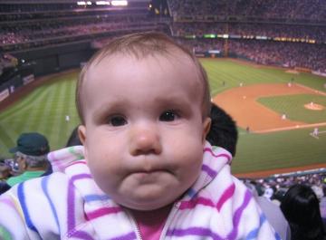 Went to an A's game.  Audrey enjoyed it.  The A's won.