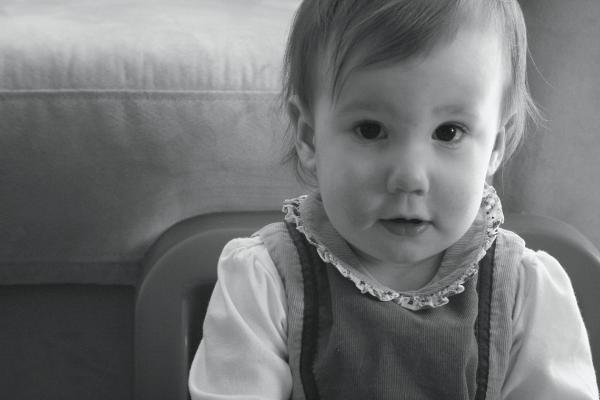 She loves her little chair.  She'd sit here all day if she could.  She really would, too.