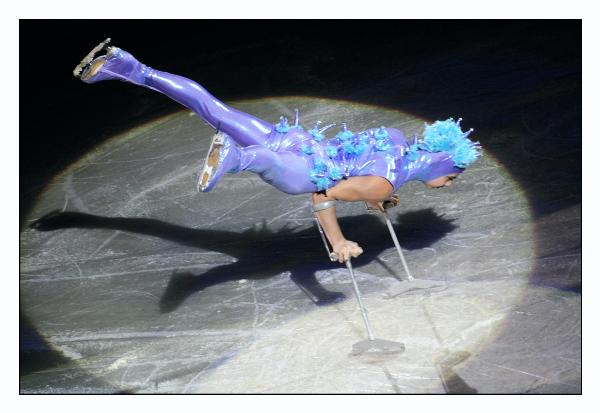 skating while doing handstands.  Cool.