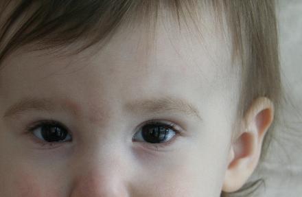 Just another example of our halohalo baby.  Audrey has my color eyes, but the shape of Laura's.